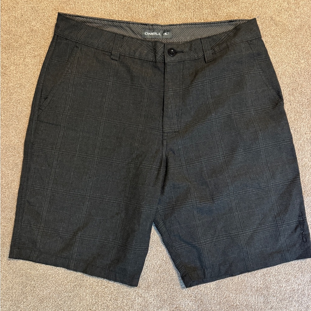 O'Neill Black Flat Front Shorts Modern Fit